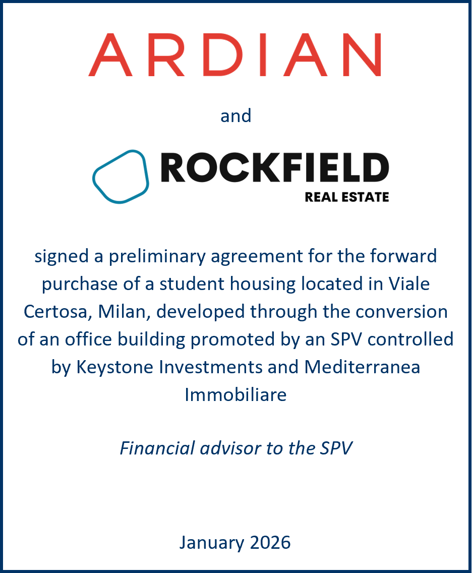 SPV partecipata da Keystone Investments e Mediterranea Immobiliare img SPV partecipata da Keystone Investments e Mediterranea Immobiliare